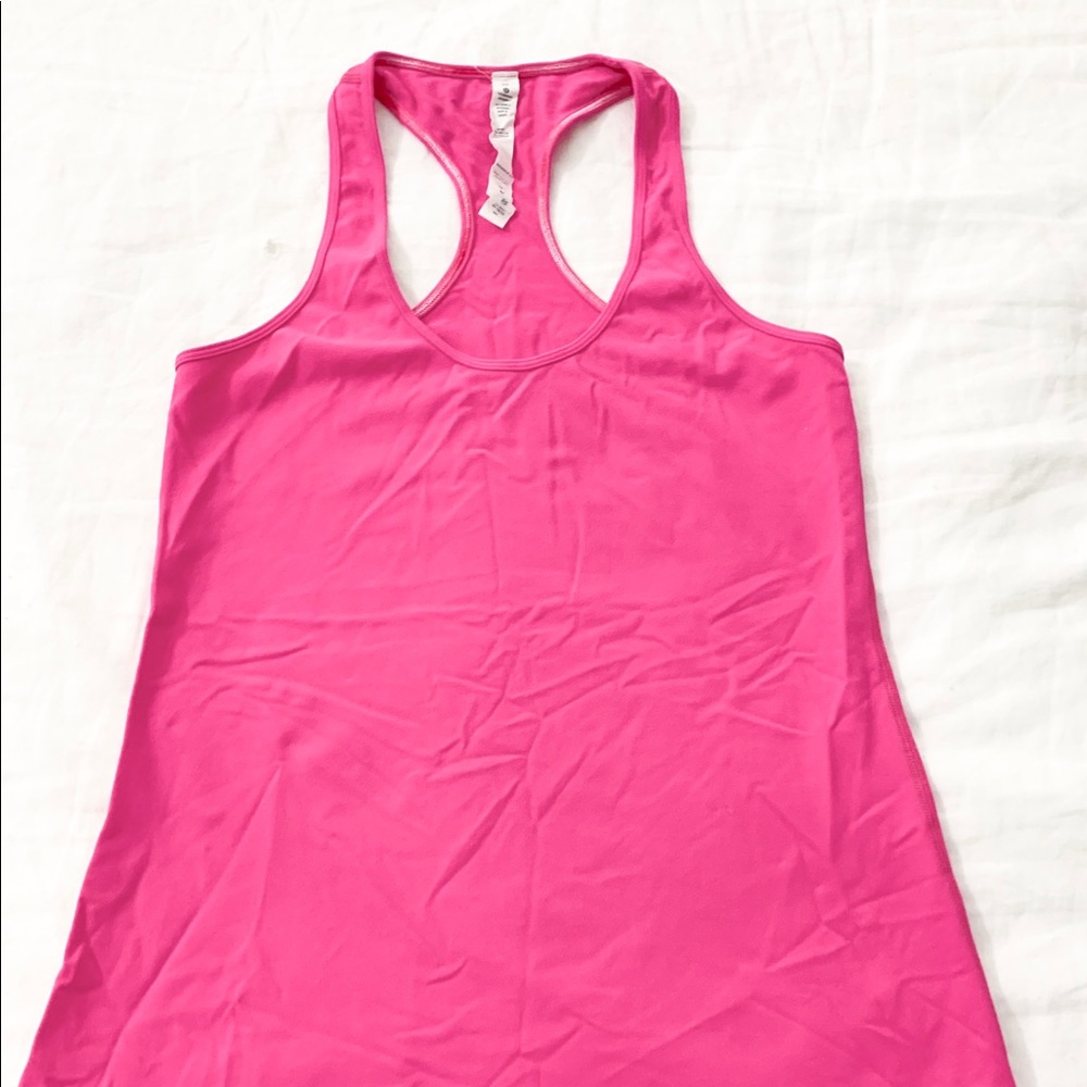 Lululemon Cool Racerback Tank, Hot Pink, 10